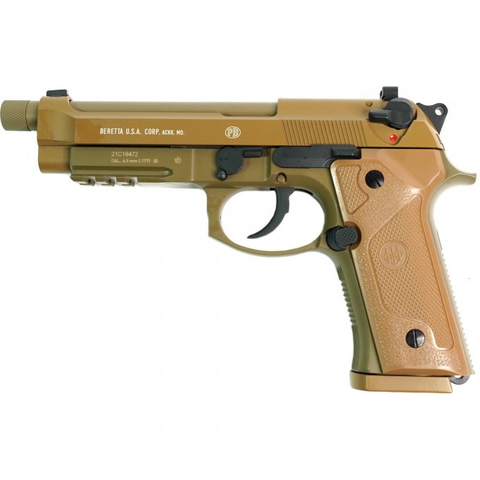 Пистолет пневматический UMAREX BERETTA M9А3 цвет песок Blowback метал ВВ 5.8347 Пистолет пневматический UMAREX BERETTA M9А3 цвет песок Blowback метал ВВ 5.8347