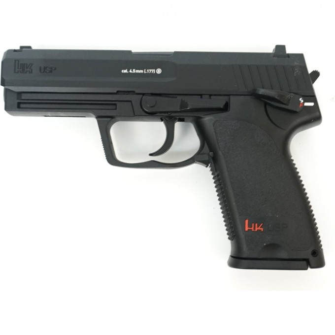 Пистолет пневматический UMAREX HECKLER & KOCH USP черный с черной рукояткой 5.8100 Пистолет пневматический UMAREX HECKLER & KOCH USP черный с черной рукояткой 5.8100