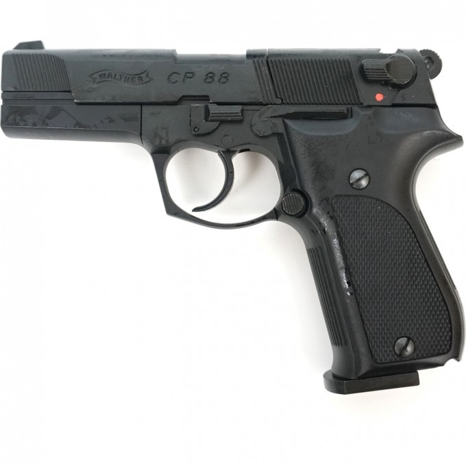 Пистолет пневматический UMAREX WALTHER СР 88 чёрный с чёрными пластиковыми накладками 416.00.00/416.00.40